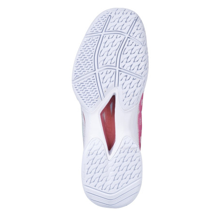 Chaussures BABOLAT Femme Jet Mach II Toutes Surfaces Blanc / Rose PE 2019