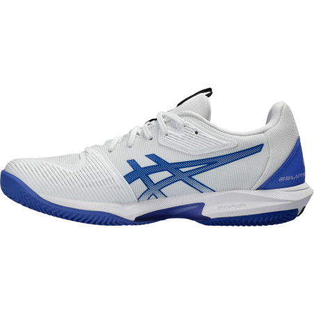 Chaussures ASICS Homme SOLUTION SPEED FF 3 Terre Battue Blanc / Bleu PE 2024