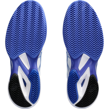 Chaussures ASICS Homme SOLUTION SPEED FF 3 Terre Battue Blanc / Bleu PE 2024