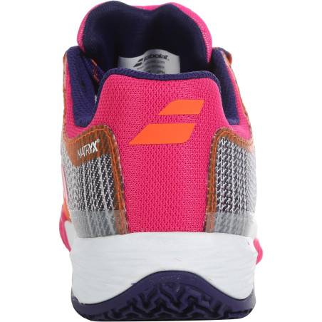 Chaussures Padel BABOLAT Femme JET RITMA Gris / Orange / Rose AH 2021