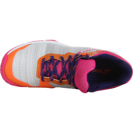 Chaussures Padel BABOLAT Femme JET RITMA Gris / Orange / Rose AH 2021