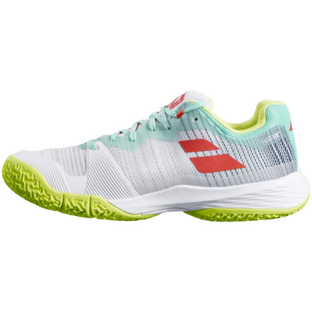 Chaussures Padel BABOLAT Femme JET RITMA Blanc / Jaune PE 2021