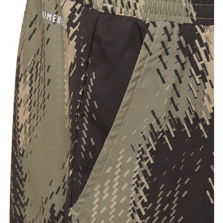 Short ADIDAS Garçon B PRINTED Kaki / Noir AH 2021