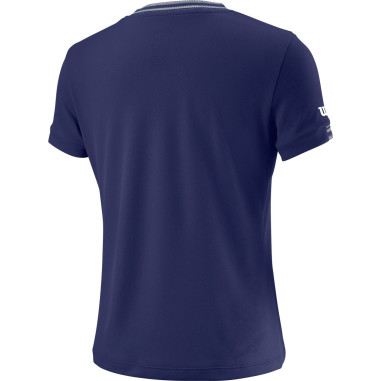 T-Shirt WILSON Junior Fille G TEAM V-Neck Bleu...