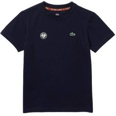 T-Shirt LACOSTE ROLAND GARROS Garçon Marine 2023