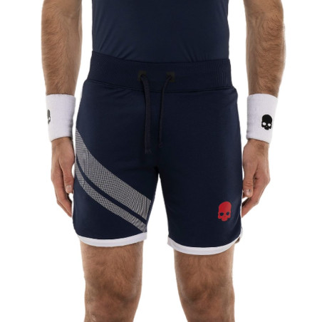 Short HYDROGEN Homme TECH RAYÉ Marine / Blanc / Gris / Rouge 2024