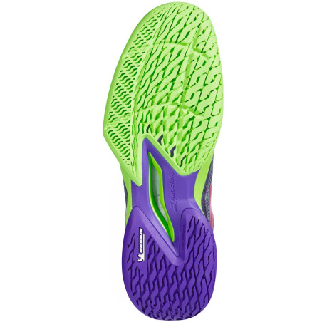 Chaussures BABOLAT Homme JET MACH 3 Toutes Surfaces Violet  / Vert 2021