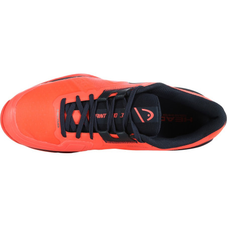 Chaussures HEAD Homme SPRINT PRO 3.0 Terre Battue Corail / Noir PE 2023