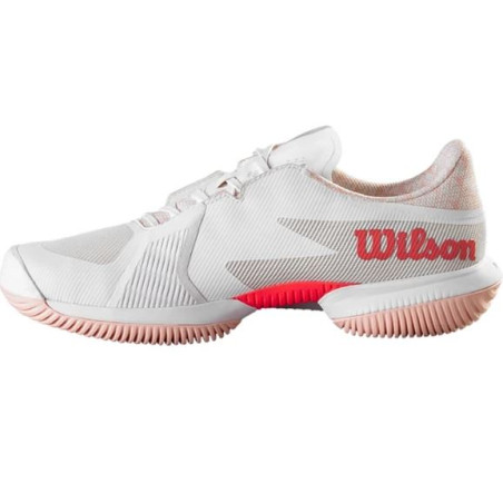 Chaussures WILSON Femme KAOS SWIFT 1.5 W Toutes Surfaces Blanche / Rose PE 2023