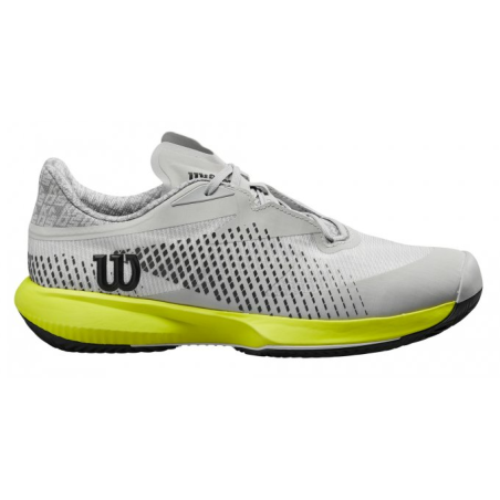 Chaussures WILSON Homme KAOS SWIFT 1.5 CLAY Terre Battue Gris / Jaune 2024