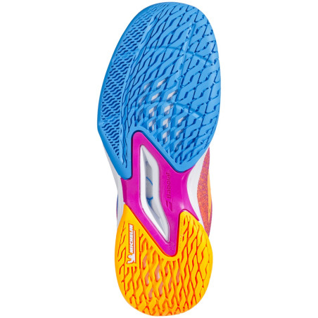 Chaussures BABOLAT Fille JET MACH 3 All Court Junior Rose / Orange PE 2021
