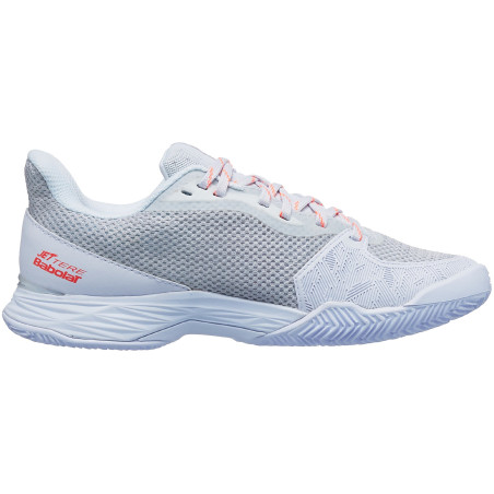 Chaussures BABOLAT Femme JET TERE Terre Battue Blanc / Rose PE 2022