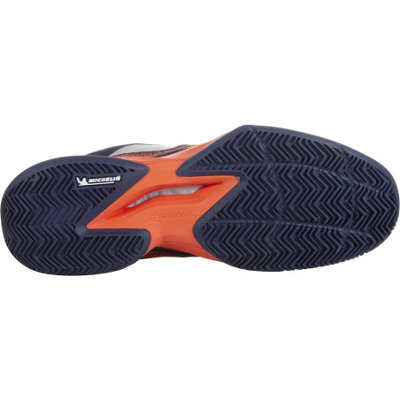 Chaussures BABOLAT Homme JET MACH 3 Terre Battue Violet / Orange AH 2022