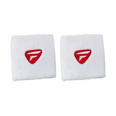 Poignet Eponge X2 TECNIFIBRE WRISTBAND Blanc / Rouge AH 2015
