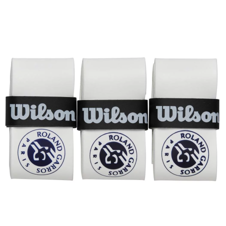 Surgrip WILSON Over grip PROFILE ROLAND-GARROS Blanc / Bleu 2024