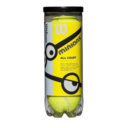 Tube de 3 Balles WILSON Intermédiaires MINIONS Stage 1