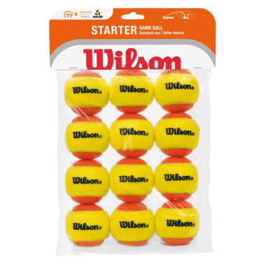 Sachet de 12 balles Mini Tennis WILSON Starter...