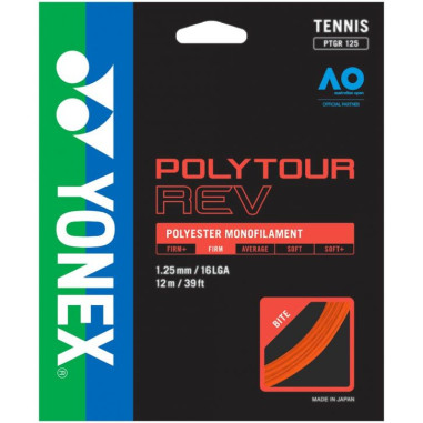 Cordage YONEX POLYTOUR REV Rouge 1.25mm (12 m)