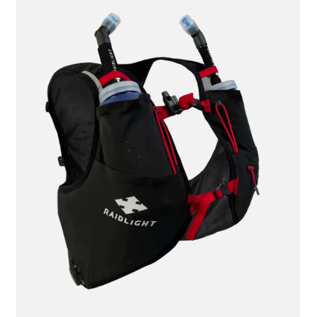 Sac à dos RAIDLIGHT RESPONSIV 6L (200g) + 2 flask 600 ml Noir / RoSse AH 2023