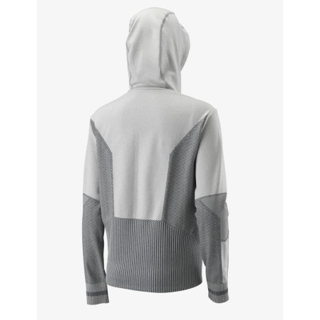 Veste à capuche zippée WILSON Femme RUSH PRO SMLS HOODED Gris AH 2022