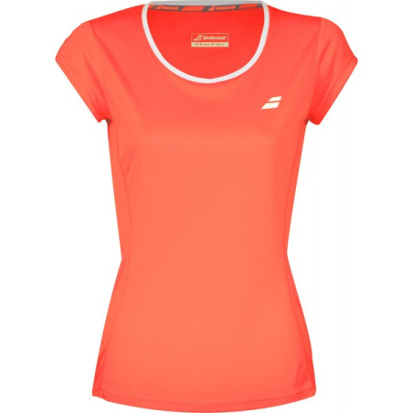 T-Shirt BABOLAT Fille Core Flag Club Tee Rose PE 2018
