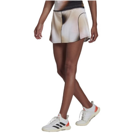 Jupe ADIDAS Femme avec Shorty MELBOURNE MATCH SKIRT Noir / Beige PE 2022
