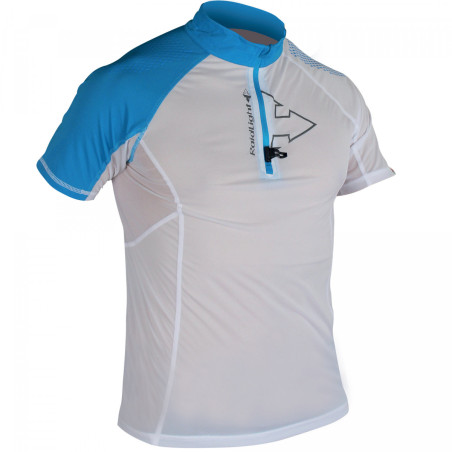 T-Shirt Running RAIDLIGHT Homme ULTRALIGHT Blanc / Bleu PE 2018