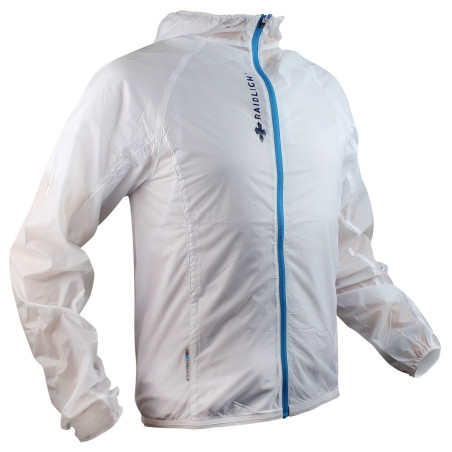 Veste Running RAIDLIGHT Homme Hyperlight Windproff Blanc  / Gris PE 2019