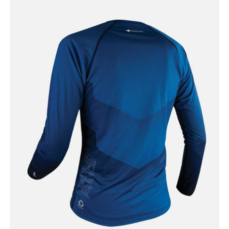 T-Shirt Running RAIDLIGHT Homme Manches Longues WARM ECO Bleu AH 2023