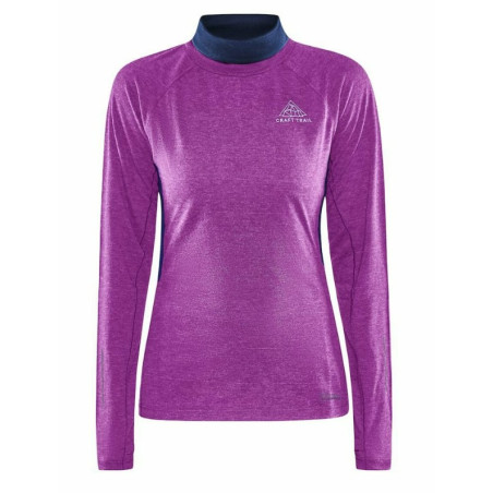 T-Shirt Manches Longues Running CRAFT Femme ADV SUBZ WOOL Violet AH 2022