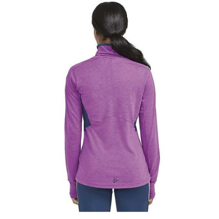 T-Shirt Manches Longues Running CRAFT Femme ADV SUBZ WOOL Violet AH 2022