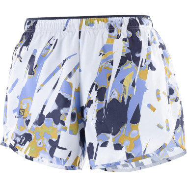 Short Running SALOMON Femme AGILE Blanc / Bleu...