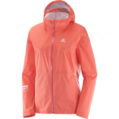 Veste Running SALOMON Femme LIGHTNING WP Saumon PE 2019