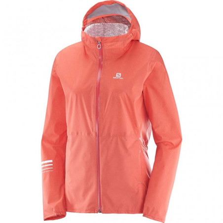 Veste Running SALOMON Femme LIGHTNING WP Saumon PE 2019