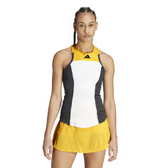Débardeur ADIDAS Femme Y-TANK PRO Blanc / Noir / Jaune PE... 2