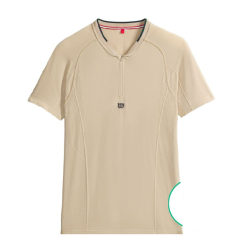 T-Shirt WILSON Homme 1/2 Zip PLAYERS SEAMLESS Beige PE 2024