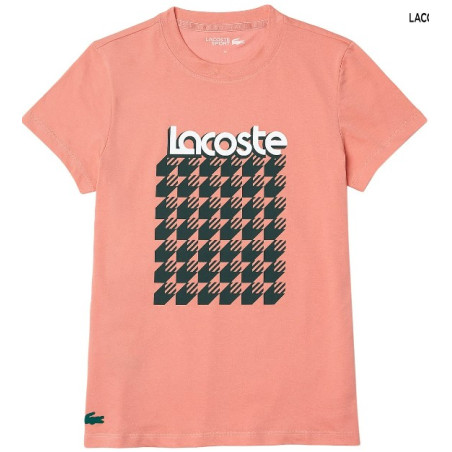 T-Shirt LACOSTE Femme SPORT Rose Saumon AH 2021