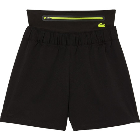 Jupe LACOSTE Sport Femme Noir / Jaune PE 2022