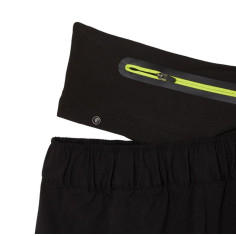 Short LACOSTE Sport Femme Noir / Jaune Fluo PE 2022 2