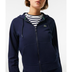 Veste à capuche zipéée LACOSTE Femme MOLLETON Marine AH 2022 2