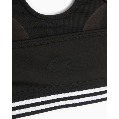 Brassière LACOSTE Femme SPORT Noire PE 2022