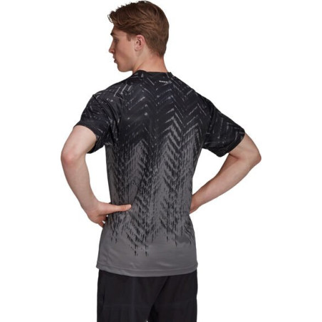 T-Shirt ADIDAS Homme FLIFT PR TEE PB Noir / Gris AH 2021
