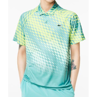 Polo LACOSTE FEMME Sport Vert / Jaune fluo PE 2022