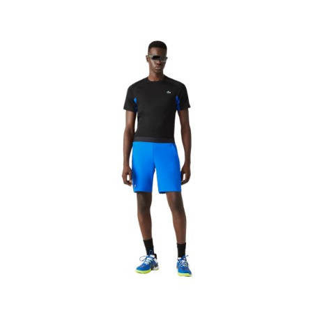 Short LACOSTE Homme SPORT avec imprimé contrasté Bleu / Noir AH 2022