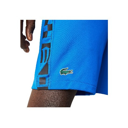 Short LACOSTE Homme SPORT avec imprimé contrasté Bleu / Noir AH 2022