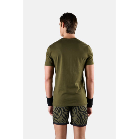 T-Shirt HYDROGEN Homme COURT COTTON MILITARY Kaki / Noir AH 2022