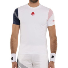 T-Shirt HYDROGEN Homme SPORT STRIPES TECH  Blanc / Bleu /...