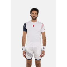 T-Shirt HYDROGEN Homme SPORT STRIPES TECH  Blanc / Bleu /... 2