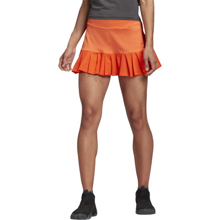 Jupe ADIDAS Femme avec shorty PRIMEBLUE Orange / Gris PE 2020