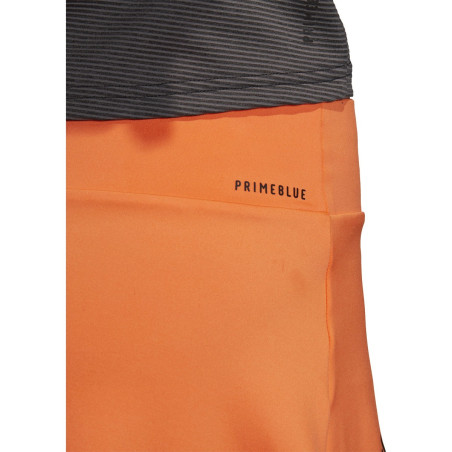 Jupe ADIDAS Femme avec shorty PRIMEBLUE Orange / Gris PE 2020